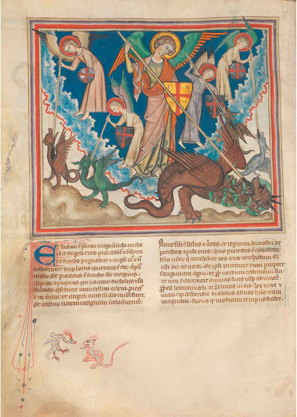 Святой Михаил, побеждающий Зверя, 1330 год, Нормандия