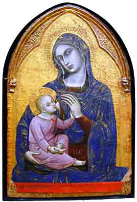 Барнаба да Модена. «Пресвятая Дева c Младенцем». Между 1370 и 1375 годом. Лувр, Париж