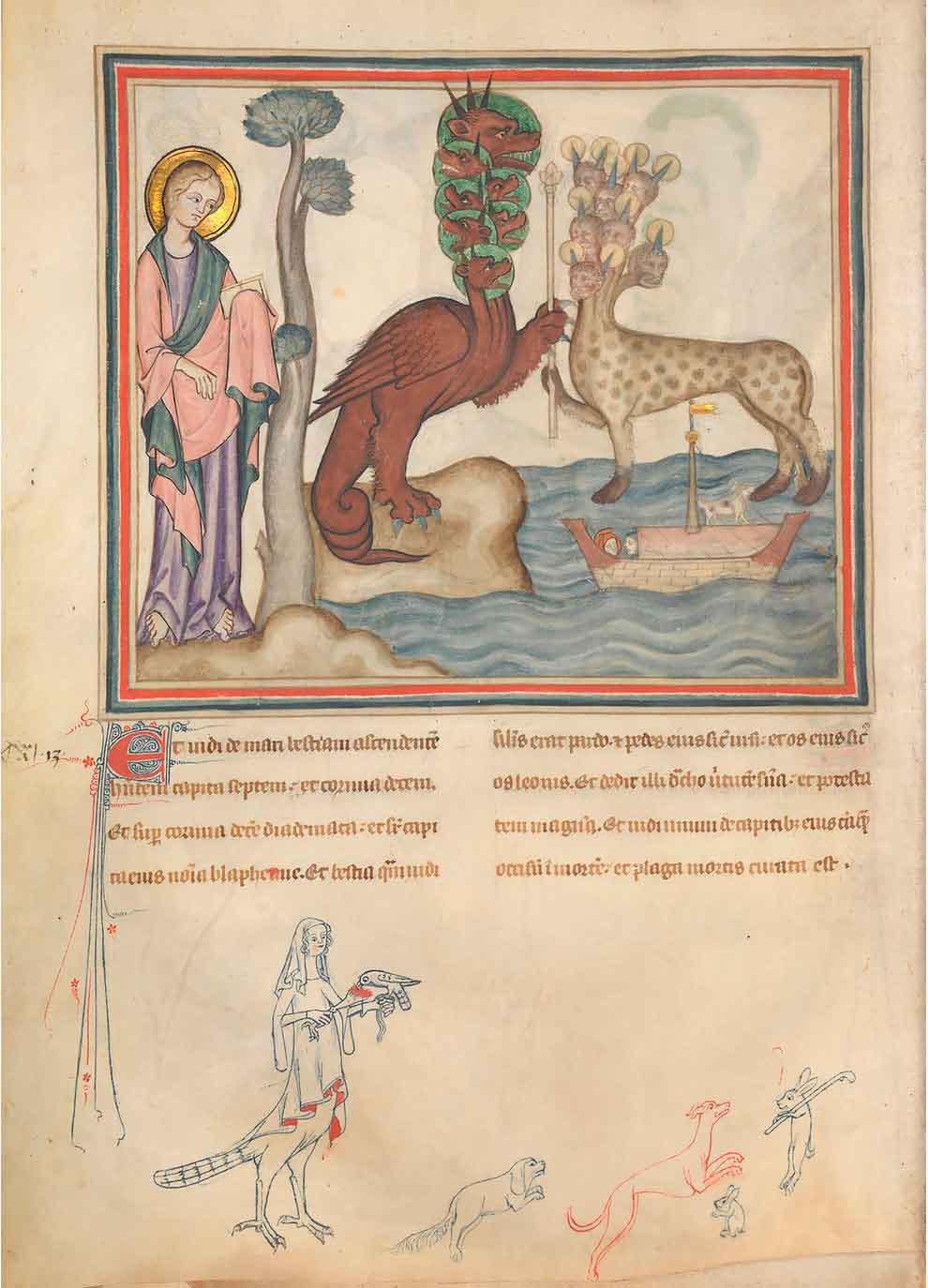 Морской зверь, 1330 год, Нормандия