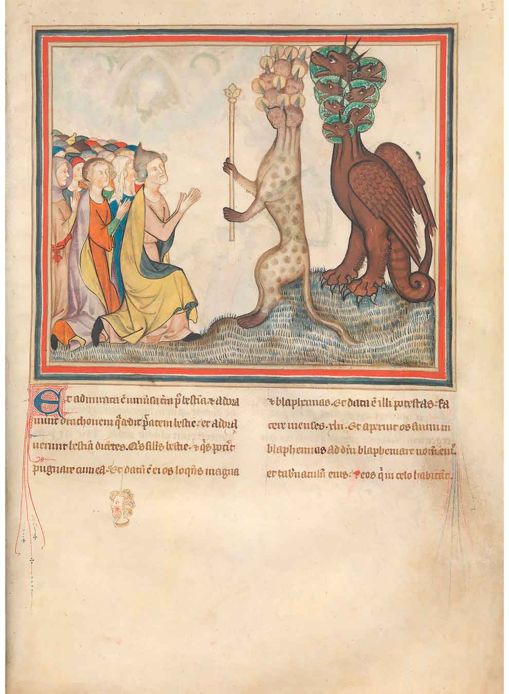 Морской зверь и дракон, которому поклонились, 1330 год, Нормандия