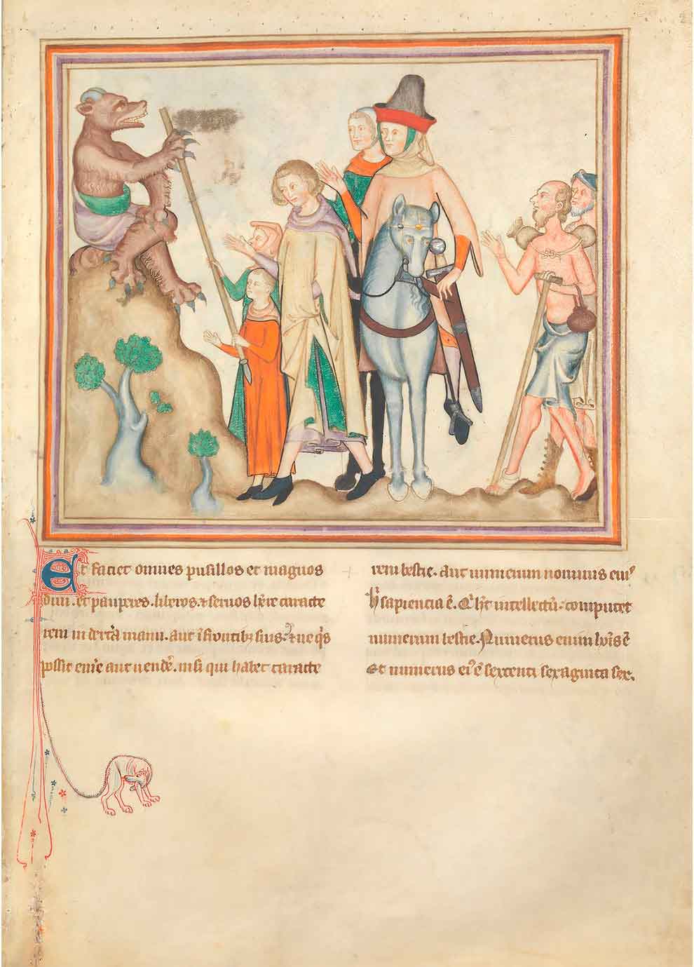 Люди получают начертание Зверя, 1330 год, Нормандия
