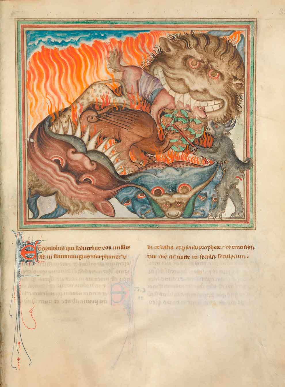 Дракон и Зверь брошены в Ад, 1330 год, Нормандия