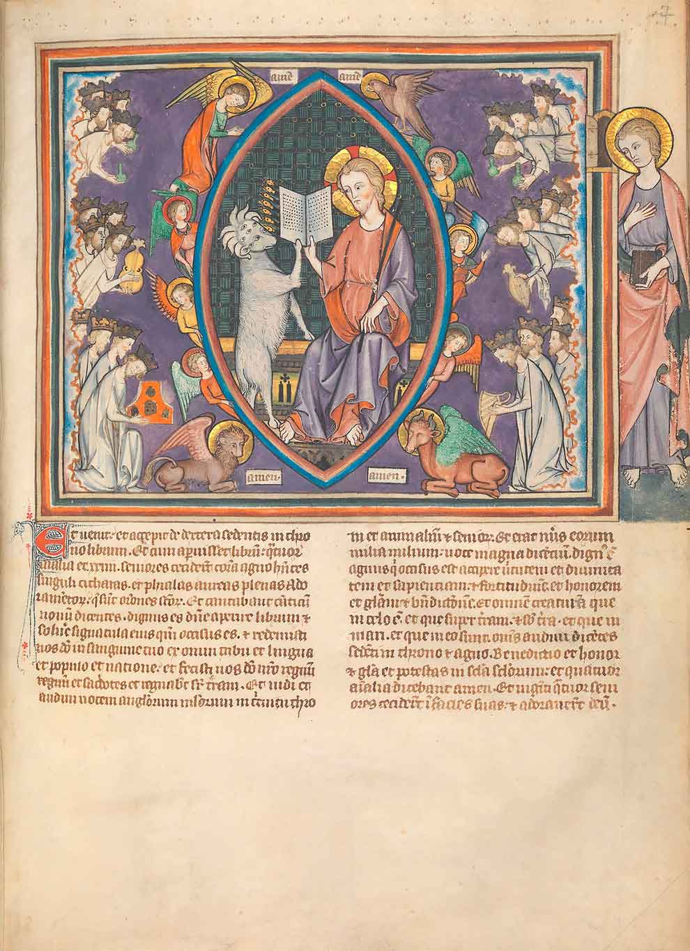Агнец открывает книгу, 1330 год, Нормандия