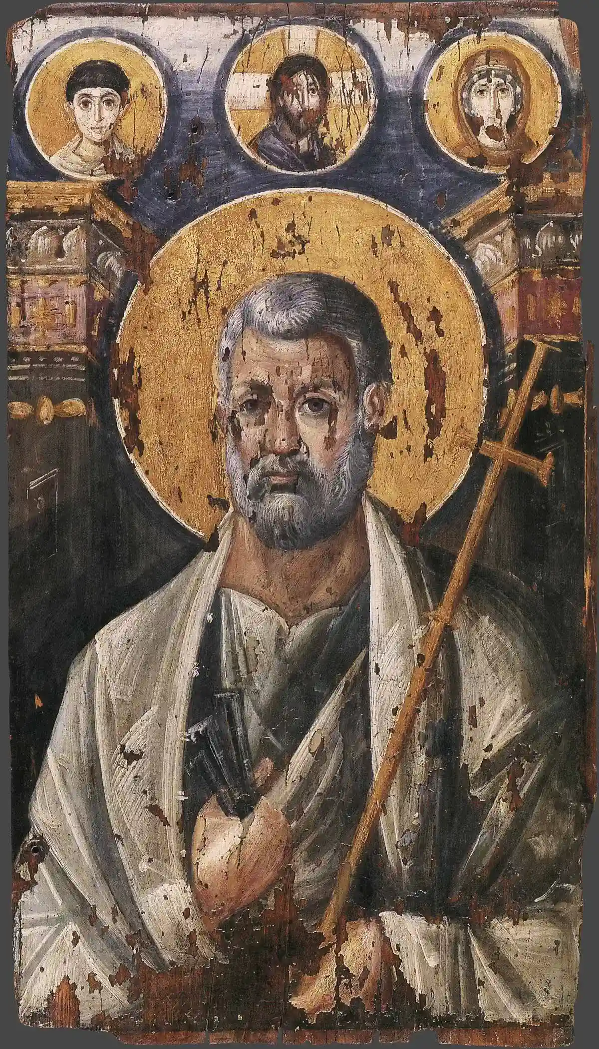 икона Апостол Пётр. начало VI века, Монастырь Св. Екатерины, Египет