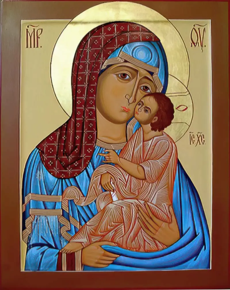 икона Умиление (новгородская икона XII века) 