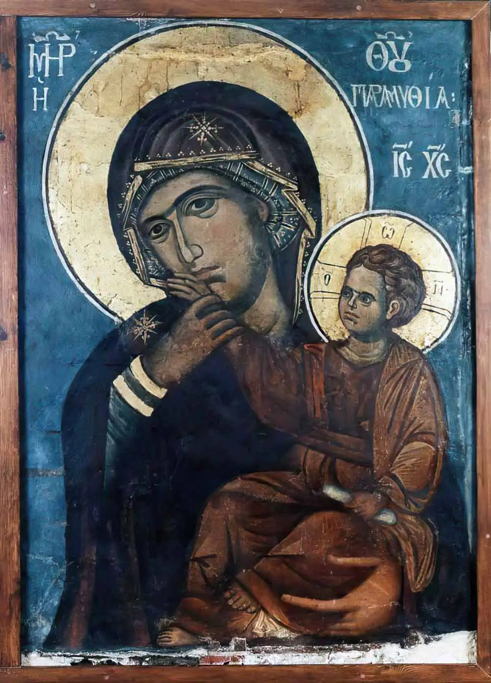 Икона Божьей Матери Парамифия (Утешительница), 14 век, Афон