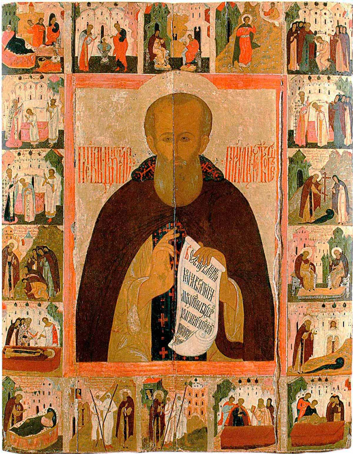 Икона Димитрий Прилуцкий 17 век Вологда