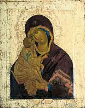 Донская икона Божией Матери 14 век Феофан Грек