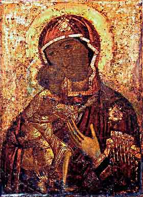 Феодоровская икона Божьей Матери 12 век Россия