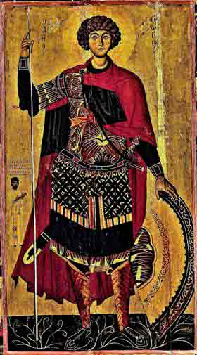 Св. Георгий Победоносец 13 век Монастырь Св. Екатерины, Египет