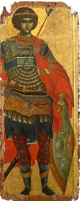 Святой великомученик Георгий Победоносец, 14 век Афон