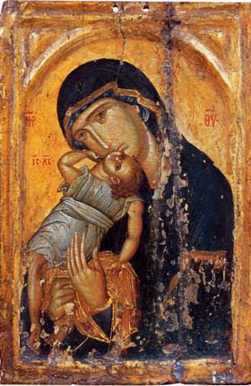 Икона Божьей Матери Пелагонитиса, Византия 15 век