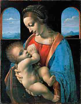 Леонардо да Винчи. «Мадонна Литта». Около 1490 года. Эрмитаж, Санкт-Петербург