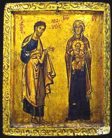 Пророк Моисей и Богоматерь с Младенцем Монастырь св. Екатерины, Синай, Египет