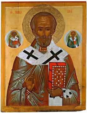 Святитель Николай с избранными святыми