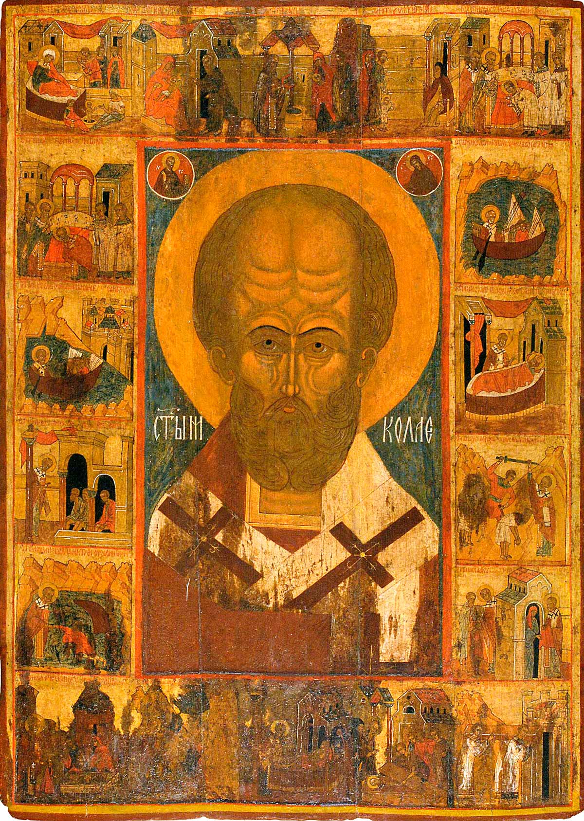 Икона Святитель Николай 15  век Вологда