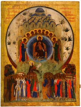 Икона Божьей Матери О Тебе Радуется 15 век Кирилло-Белозерский монастырь