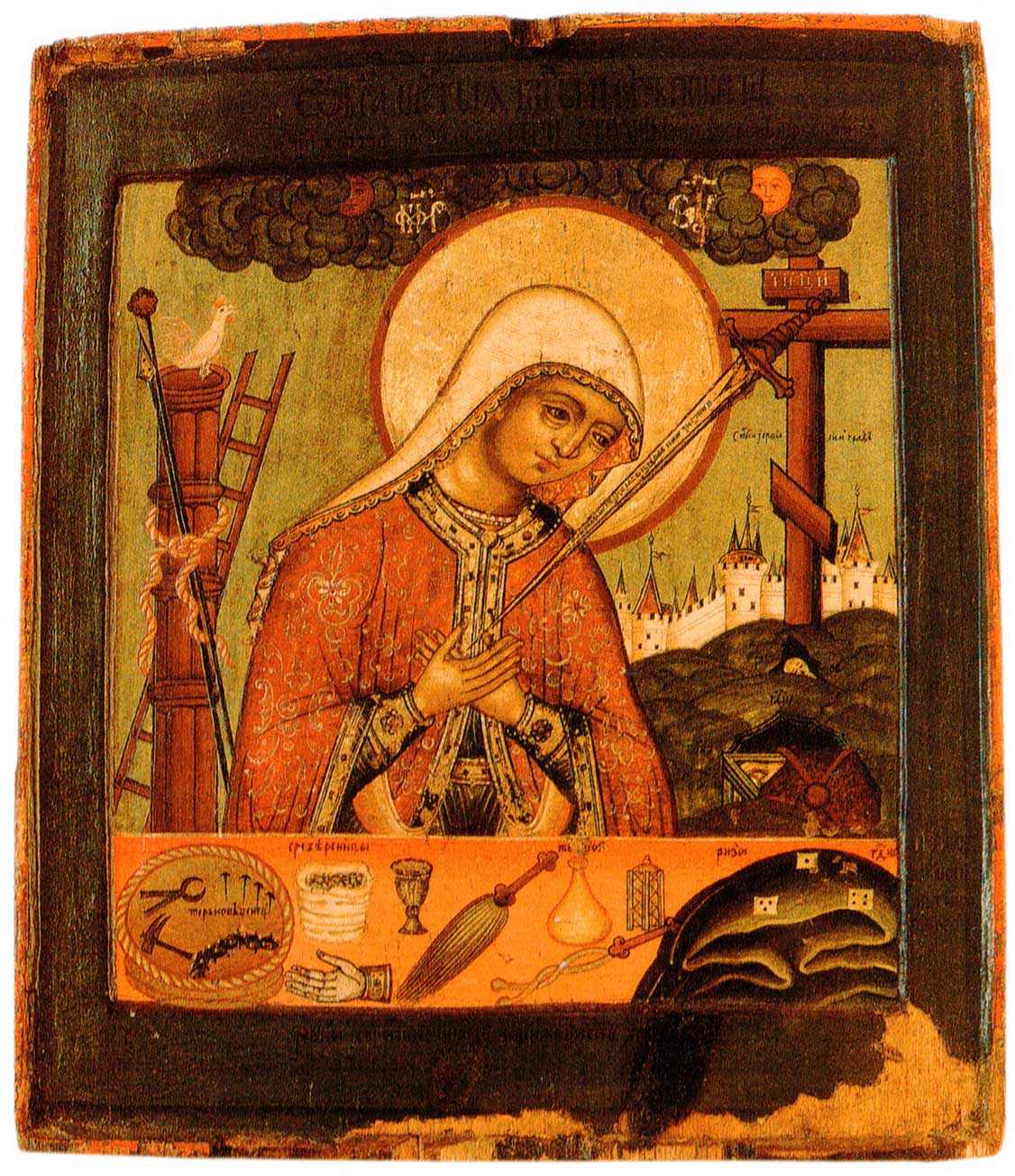 Икона Плач Богородицы 18  век Вологда