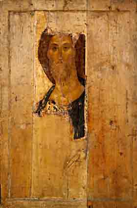 Господь Вседержитель икона 15 века Андрей Рублёв