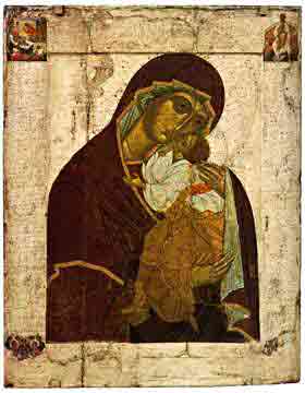 Умиление икона Богородицы 15 век Новгород