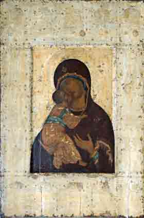 Владимирская икона Божией Матери 15 век Андрей Рублёв