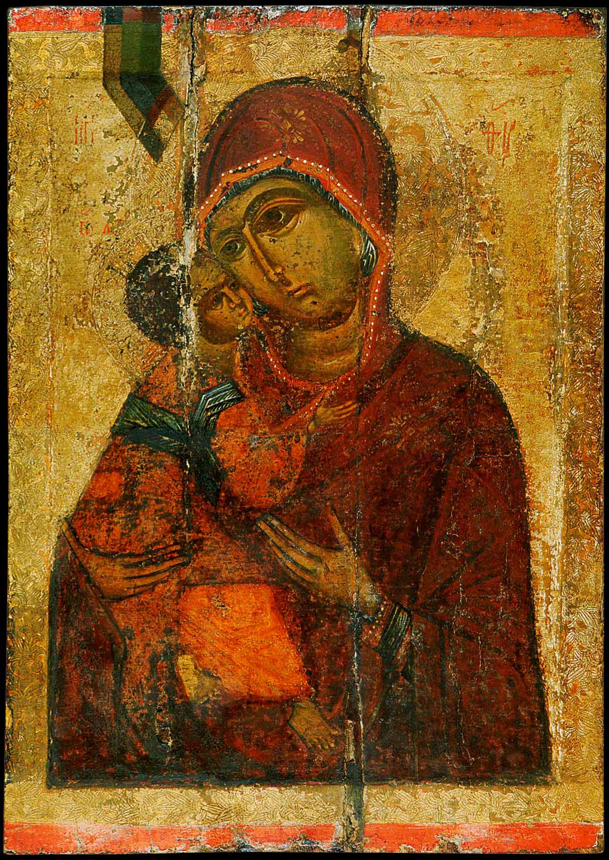 Владимирская икона Пресвятой Богородицы 15 век Тверь
