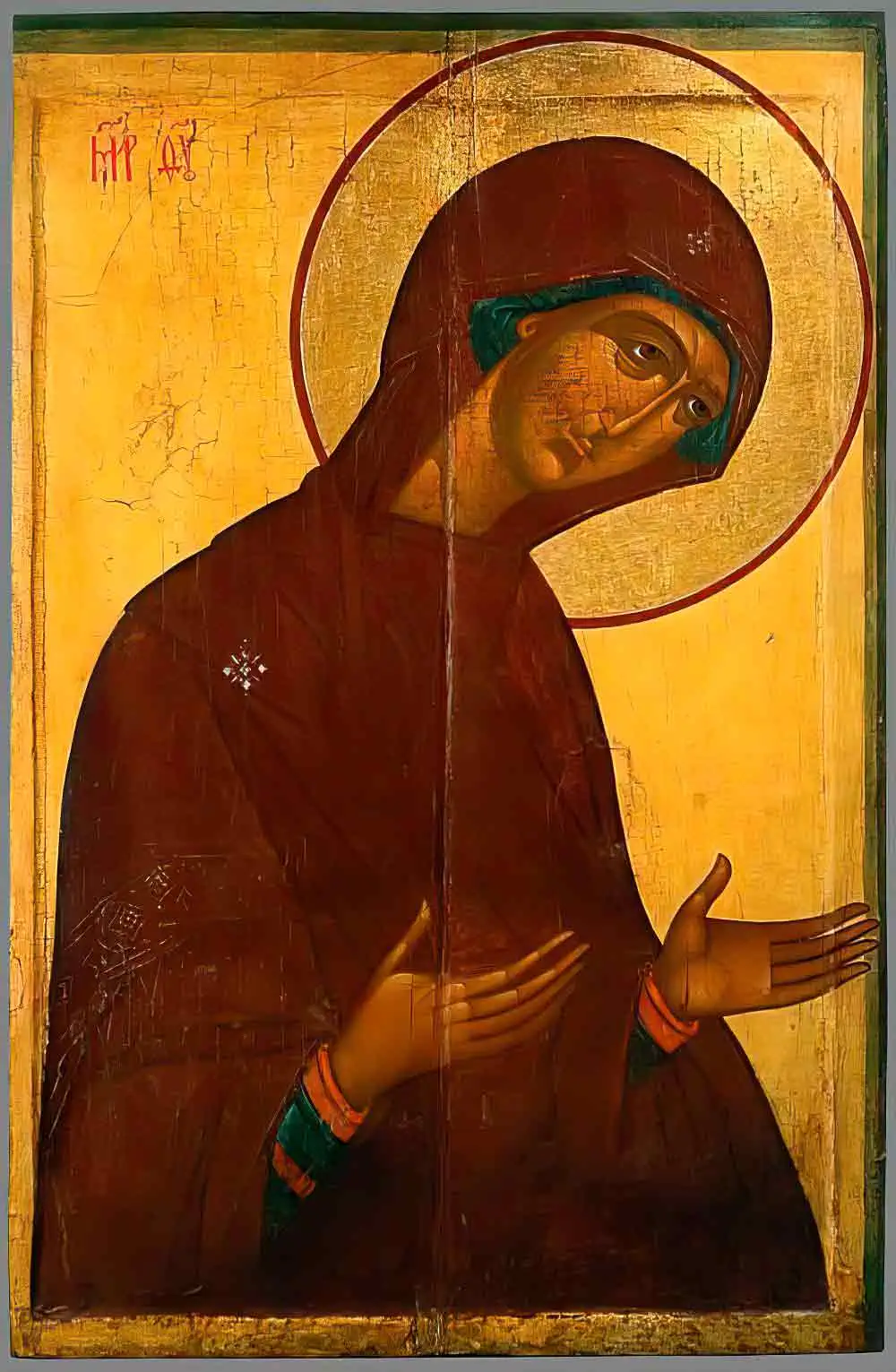 Икона Богоматери Заступница, 16 век, Ярославль