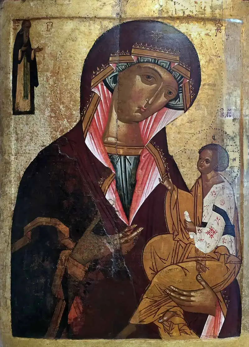 Грузинская икона Богоматери, Каргополь, 15 век