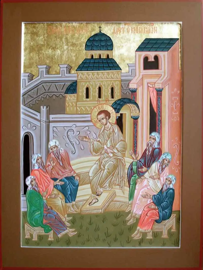 Икона Отрок Иисус в Храме Преполовение Пятидесятницы