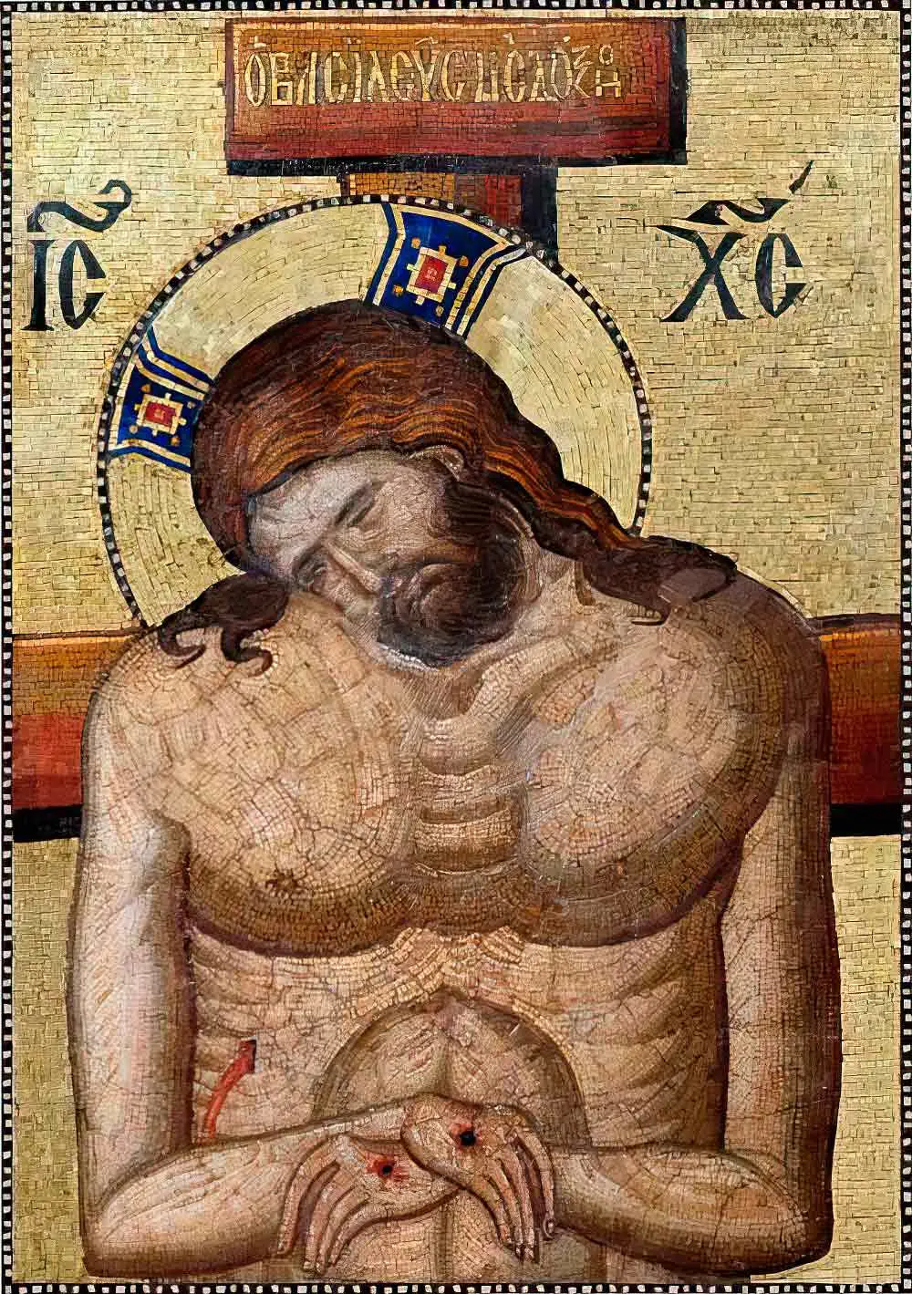 икона Положение во Гроб, 14 век, Синай