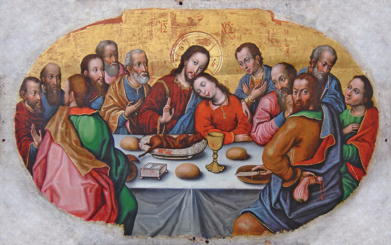 Ікона Тайна Вечеряі, 18 ст., автор Иов Кондзелевич Ікона Тайна Вечеряі, 18 ст., автор Иов Кондзелевич