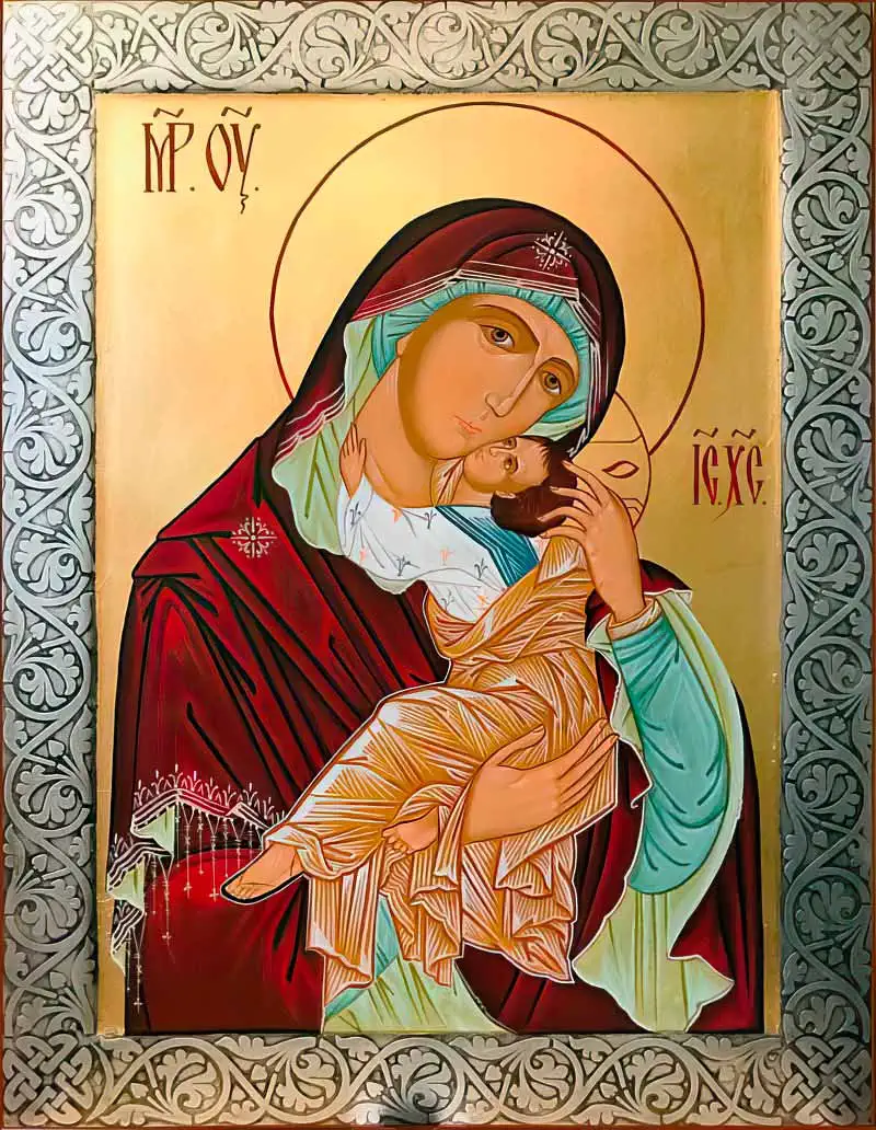 Взиграння Немовля ікона Божої Матері